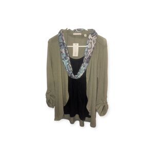 Notation Petite Blouse/Cardigan and Scarf